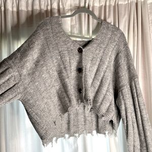 Women’s dry goods gray fall sweater
